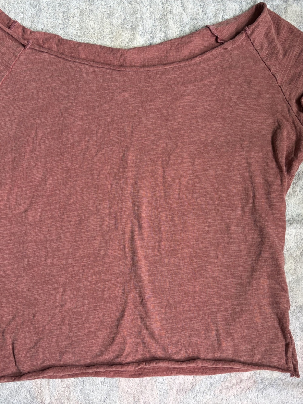 Women's Dusty Rose Off-Shoulder Top